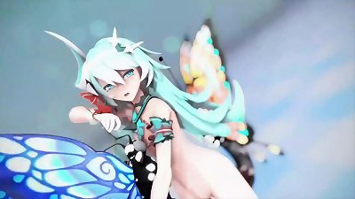 Honkai influence 3rd Rozaliya anime porn Insect fucky-fucky Dance pinkish Cat MMD 3d Blue Hair (CLIP)