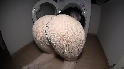 Stepsister seduced me with her chubby ass. My huge rod packed her juicy fuckhole